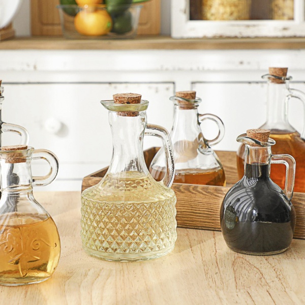 Бутылка для соуса 15,7*9,5см 400мл пробка Деревня