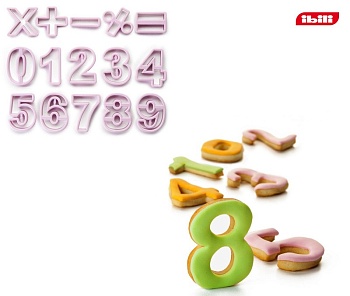 Резак для печенья 15 предметов Цифры