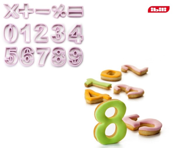 Резак для печенья 15 предметов Цифры