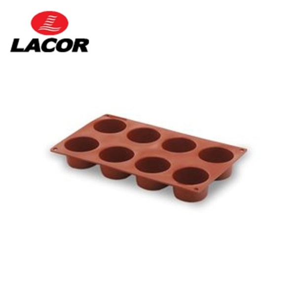 Форма для выпечки силиконовая 8 ячеек цилр