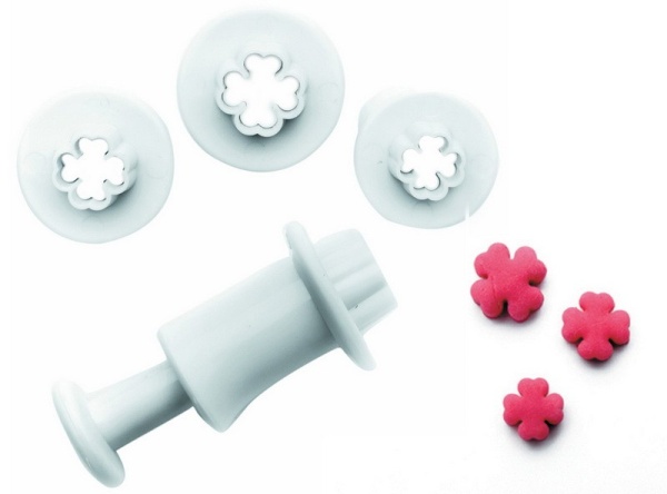 Резак-декоратор 3 насадки Цветок