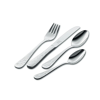 Набор детский столовые приборы, 4 предмета Сказки братьев Гримм