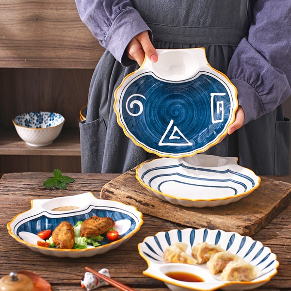 Тарелка закусочная 19,5*21,5см Морская Коллекция