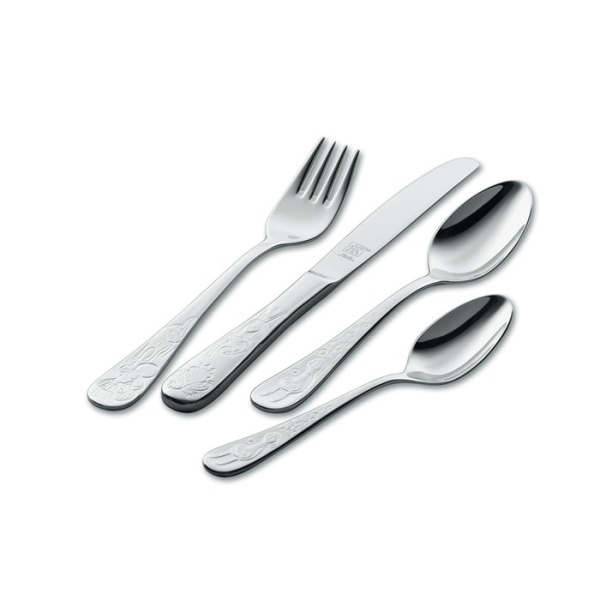 Набор детский столовые приборы, 4 предмета Сказки братьев Гримм