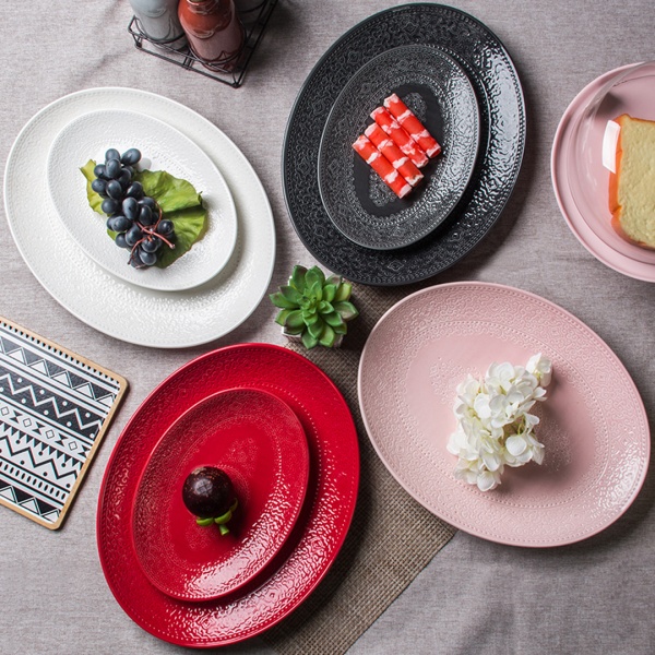 Блюдо овальное 36*28см белое Элеганс