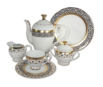 Сервиз чайный 42 предмета 12 персон Самарканд