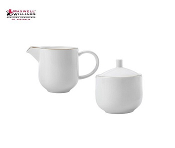 Набор сахарница, молочник Кашемир Голд