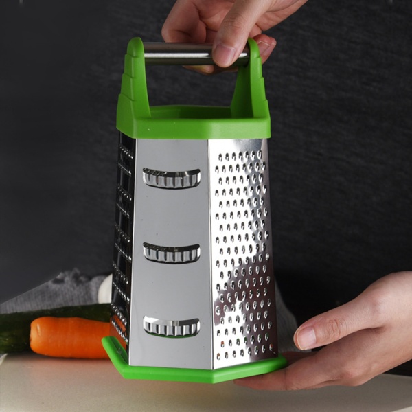 Терка 6 сторон, 23*9 см стальная  ручка