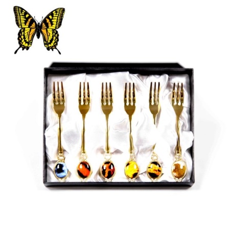 Вилка десертная 6шт Леопард