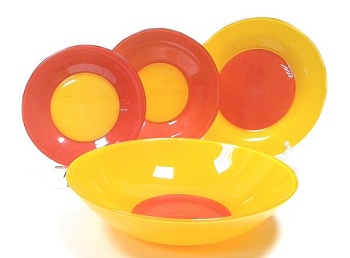 Сервиз столовый 19 предметов 6 персон Orange Red