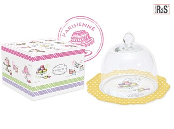 Тортница низкая, с крышкой 16см. Gourmandise