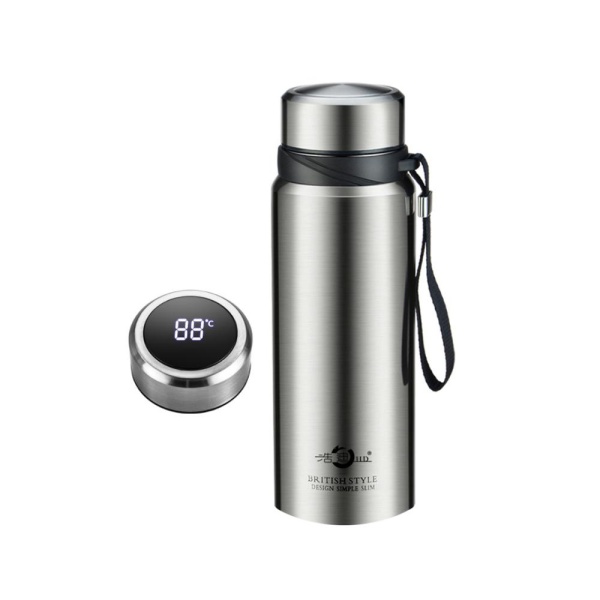 Термос стальной 600мл с термодатчиком