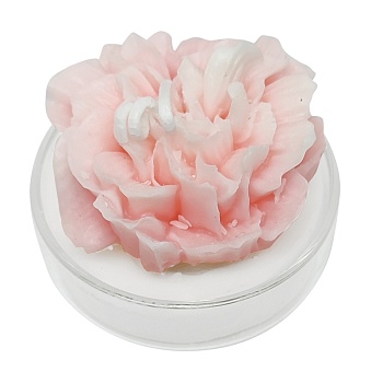 Свеча ароматическая 4*6,5 см гвоздика розовая подставка