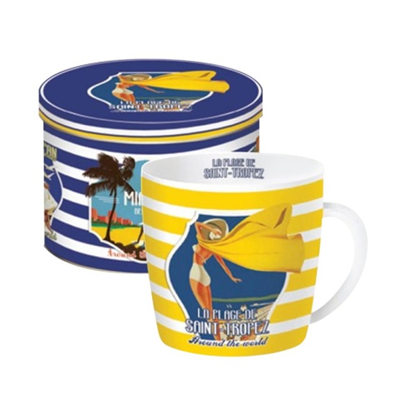 Кружка 350мл. Sain-Tropez в жестяной банке