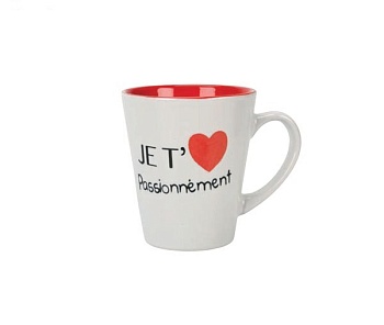 Кружка 360 мл., Je t aime passionnement