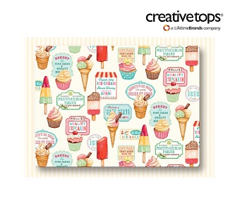 Доска стеклянная 40*30см. Retro Treans Доска стеклянная 40*30см. Retro Treans