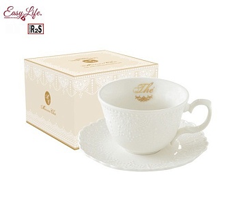 Чайная пара 200мл. Белое кружево