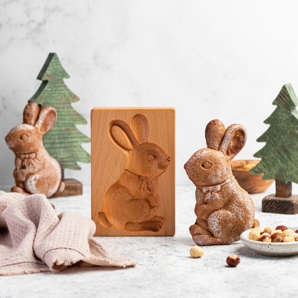 Пряничная доска 13*8*2см дерево, Заяц