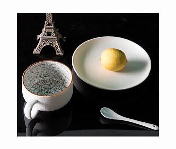 Чайная пара 3 предмета 300мл. пепельная Икра