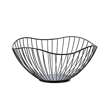 Фруктовница сталь 27*11см, черная