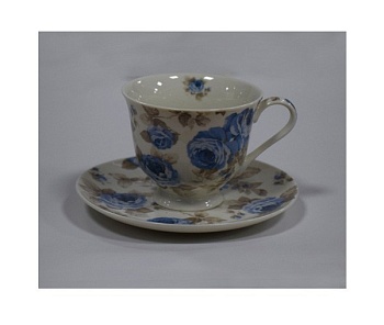 Чайная пара 200мл. 1 персона Blue Flowers
