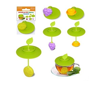 Ситечко для чая силикон Фрукты