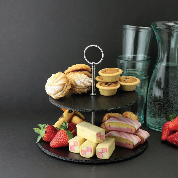 Горка 2 ярус 20*25см сланец, сталь