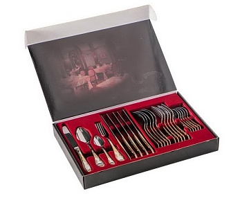 Столовые приборы 24 предмета 6 персон титан Посольский