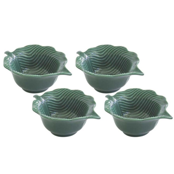 Салатник 4штуки зеленый 10.5см Мадагаскар