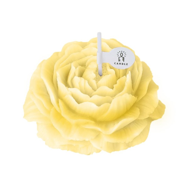 Свеча ароматическая 4*6,5 см пион желтый