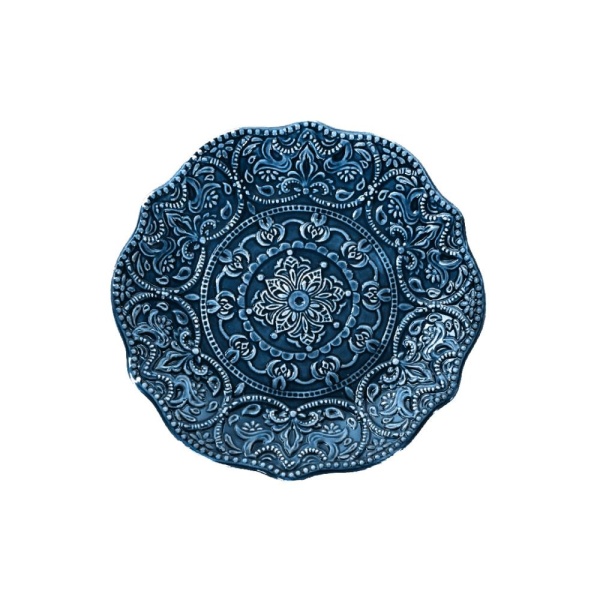 Тарелка 21см. син Барокко