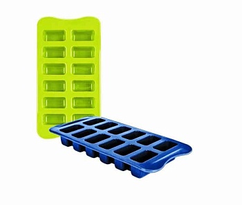 Форма для льда 12 ячеек 2 предмета силикон