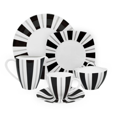 Сервиз чайный 18 предметов 4 персоны Tuxedo Black