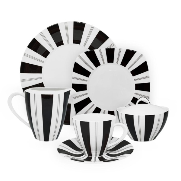 Сервиз чайный 18 предметов 4 персоны Tuxedo Black