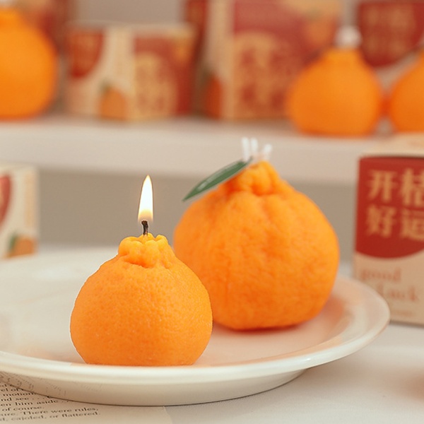 Свеча ароматическая 5*4,5 см мандарин