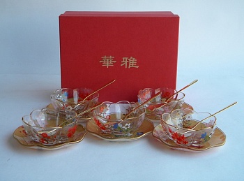 Набор для десерта 10 предметов 5 персон Икебана M