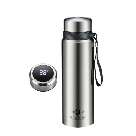Термос стальной 1500мл с термодатчиком