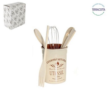 Подставка для кухонных  предметов 6 предметов Кантри