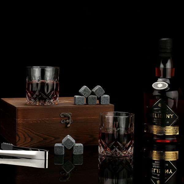 Набор для виски O-F 300 мл 2шт деревянная коробка 13 предметов