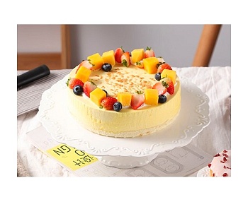 Тортница нога фарфор 30см. Ажур