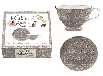 Чайная пара 1персона Grey Ditsy Floral Чайная пара 1персона Grey Ditsy Floral