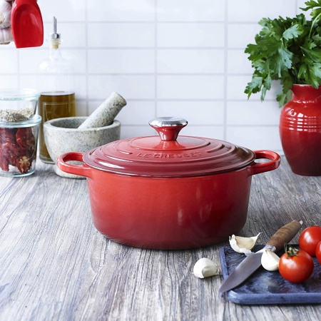 Кокот 24см 4,2л красный