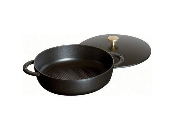 Сотейник соты 24см. 2,4л. черный