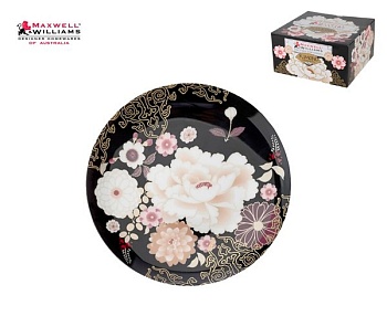 Тарелка 20см. черное Кимоно