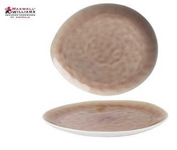 Тарелка 33*29см. пыльно-розовый Artisan