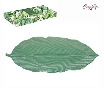 Блюдо светло-зелёное 47*19см. Мадагаскар