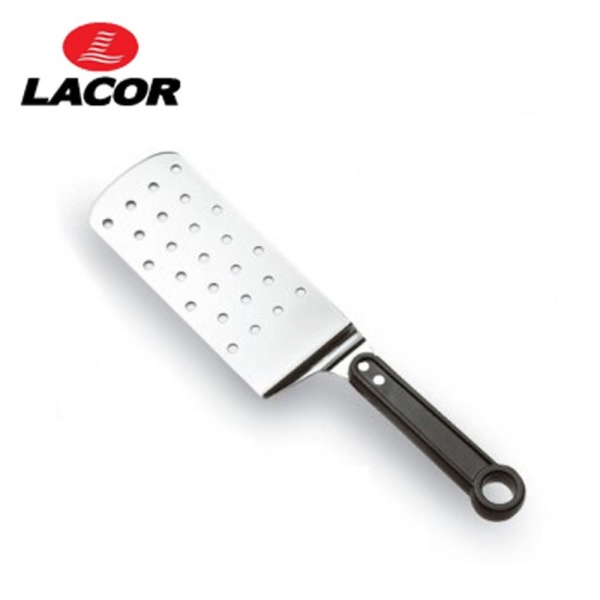 Лопатка 35см перфорированная с пластиковой ручкой Negro