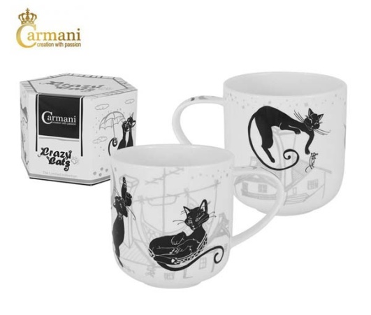 Бульонница 500мл. Crazy Cats Кошка в гамаке