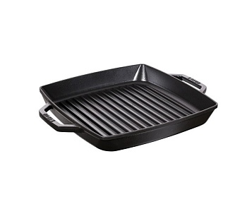 Сковорода для гриля 30*30см. квадратная черн 2 ручки