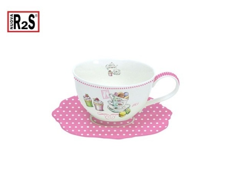 Чайная пара 200мл. Gourmandise Pink